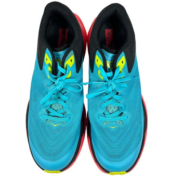 Hoka One Zinal Trail Running Shoe Women's 10.5 B Black/Blue/Pink/Solpink Sneaker - Picture 8 of 16